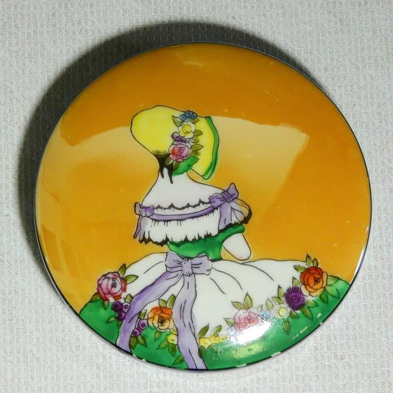 オールドノリタケ アールデコ ラスター彩 デコレディパウダーボックス