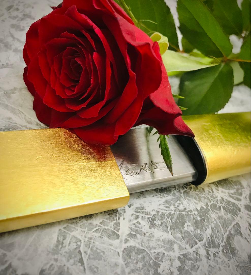 鎌倉の至宝...名刀”正宗”の切り出しナイフ１本／純金箔仕上げ