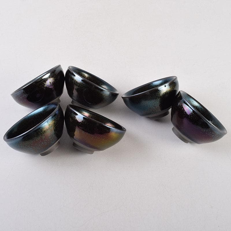 中国　建窯　建盞　天目茶碗　収蔵證書付　12点まとめて　V　R9201B