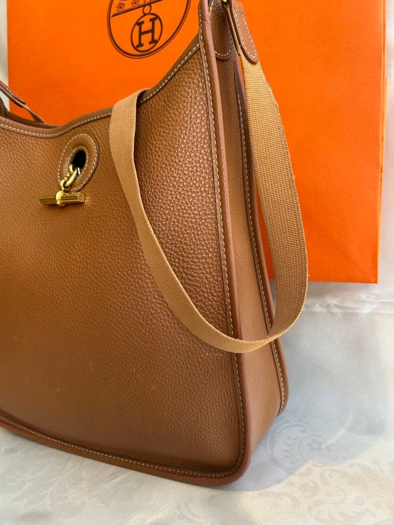【SALE!】エルメス ヴェスパPM ブラウン×ゴールド金具