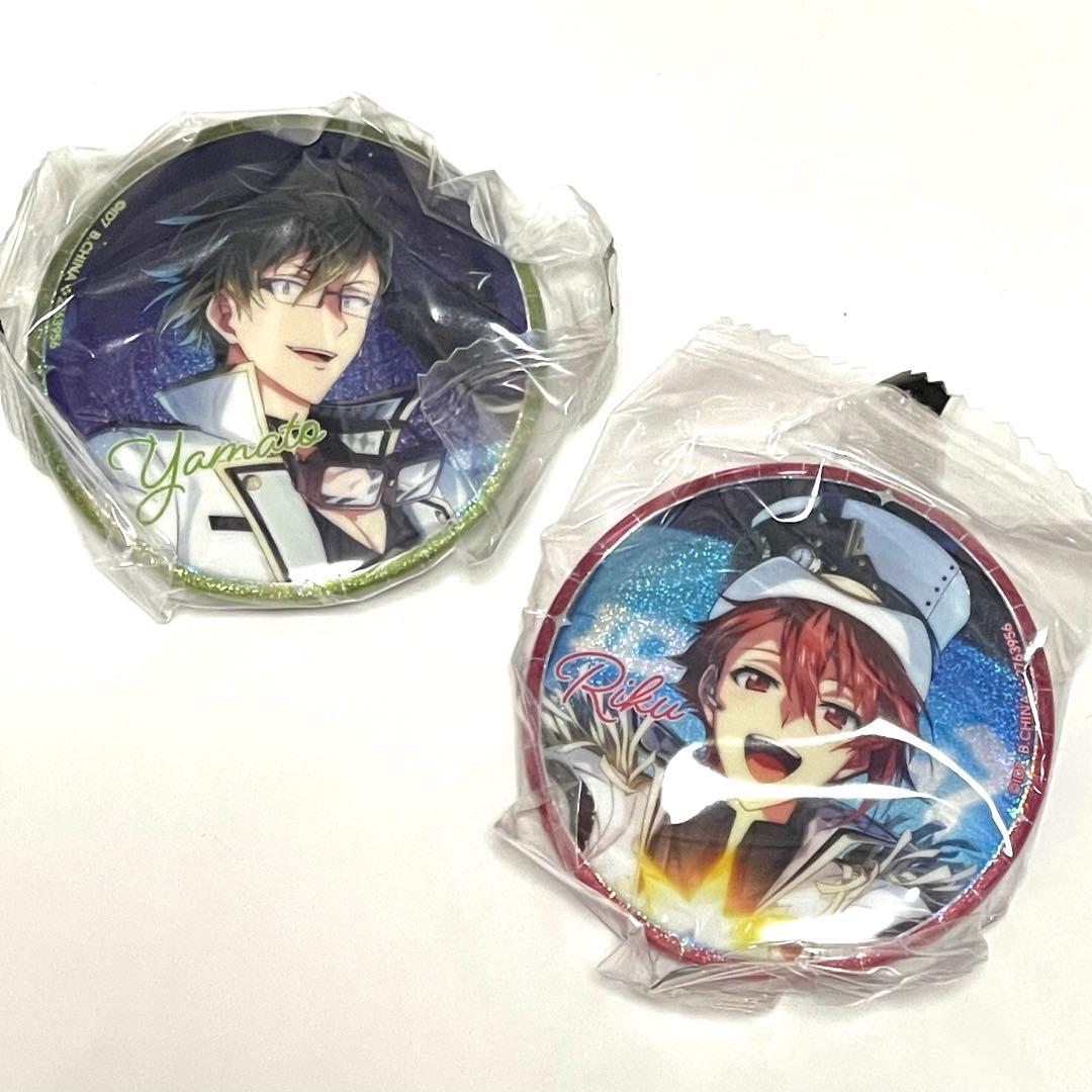 アイドリッシュセブン アイナナ カプセル缶バッジ BW 七瀬陸 二階堂