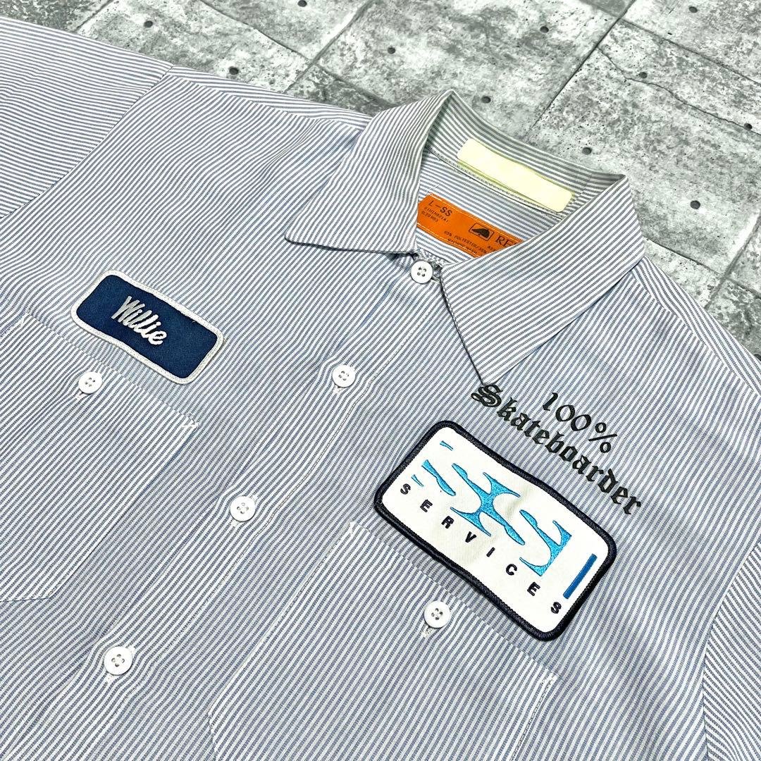 00初期 DRIVEN 100% Skateboader ワークシャツ L