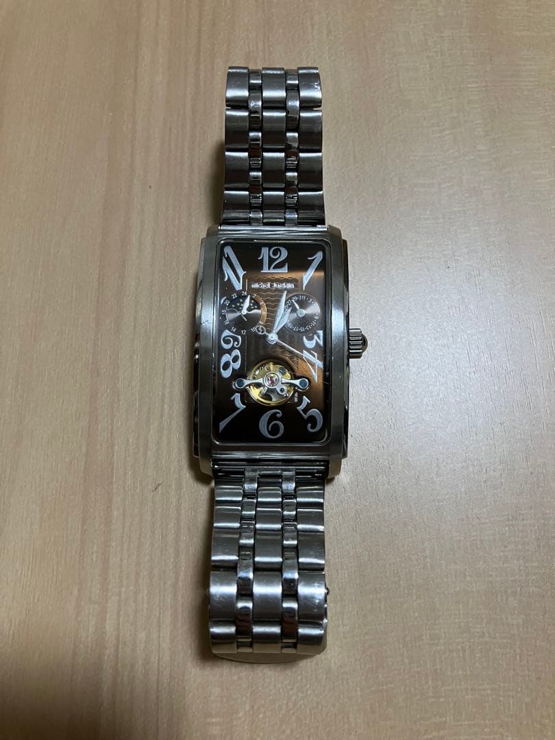 【希少】micheljordain 自動巻き ステンレスベルト 腕周り16cm