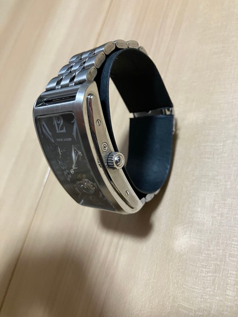 【希少】micheljordain 自動巻き ステンレスベルト 腕周り16cm