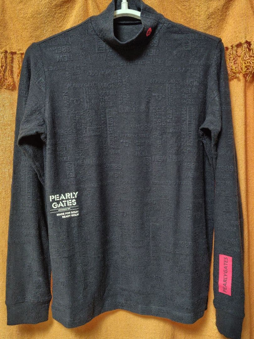 チャーミン様パーリーゲイツレディースソリスト ヒートロゴ ベア ジャガード長袖