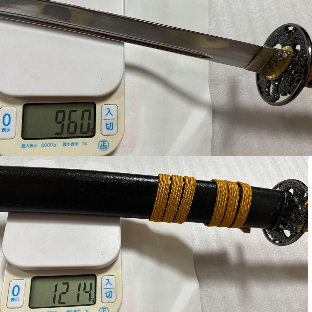 美品模造刀　打刀 黑鞘　コスプレ 鞘付き長さ約105cm