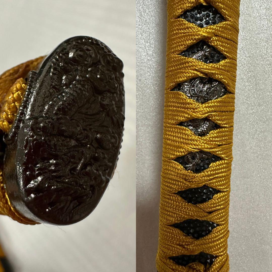 美品模造刀　打刀 黑鞘　コスプレ 鞘付き長さ約105cm