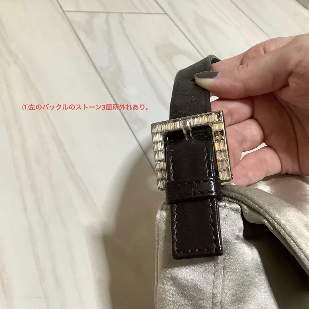 FENDI マンマバケット シルクサテン ラインストーン 美品 フェンディ