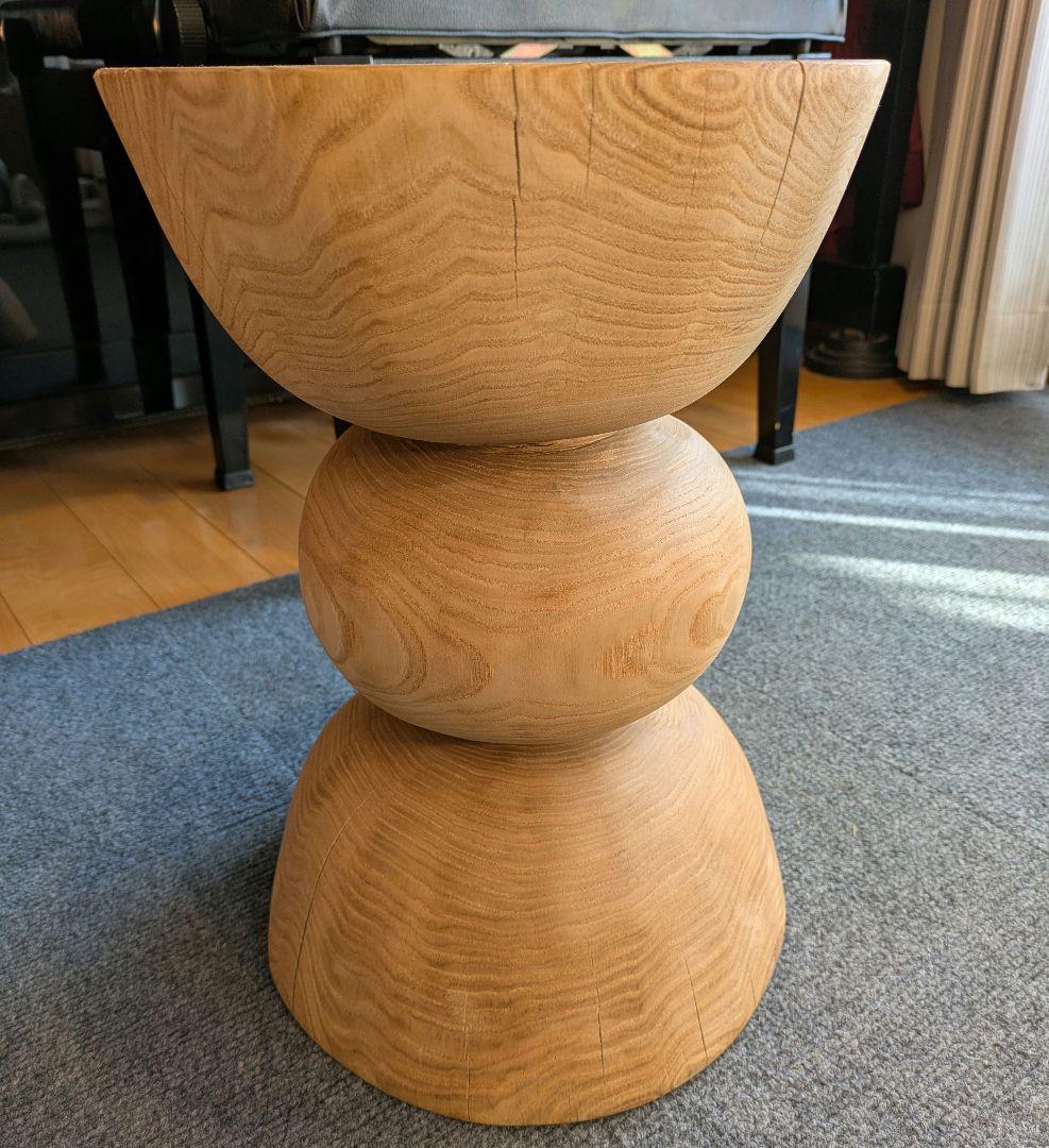 栗　天然木　丸太　椅子　スツール　 テーブル　高さ約39.5㎝