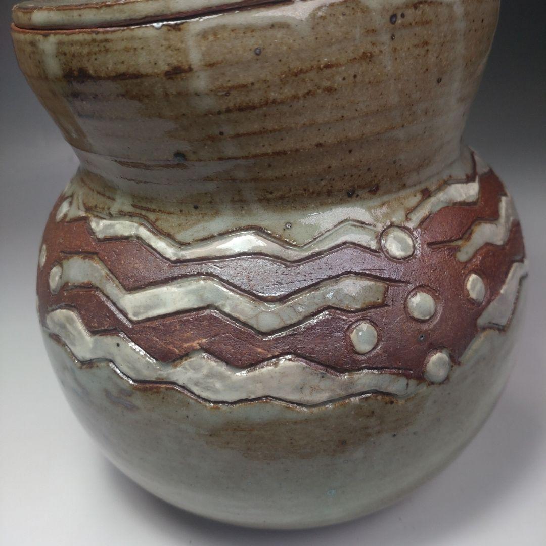 イ200 水指『◯山作 波文 水指 共箱』茶道具