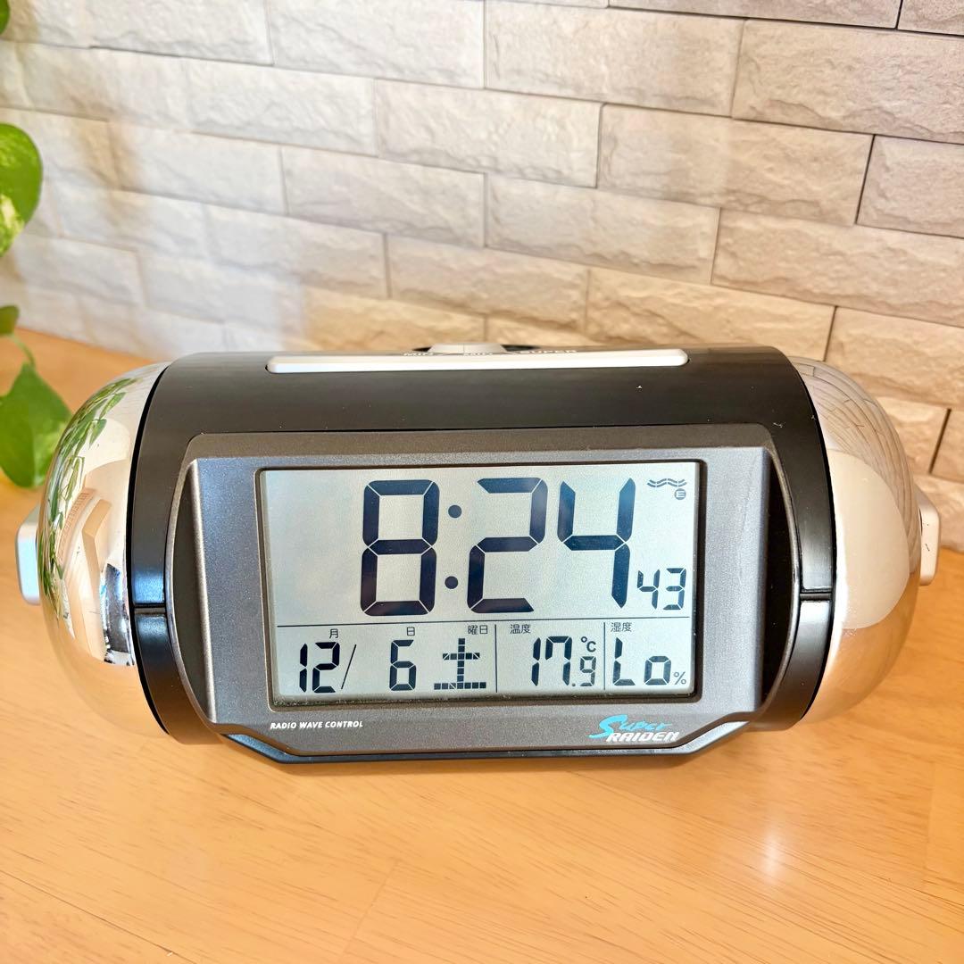 大音量 目覚まし時計 SEIKO スーパーライデン NR523K 電波時計