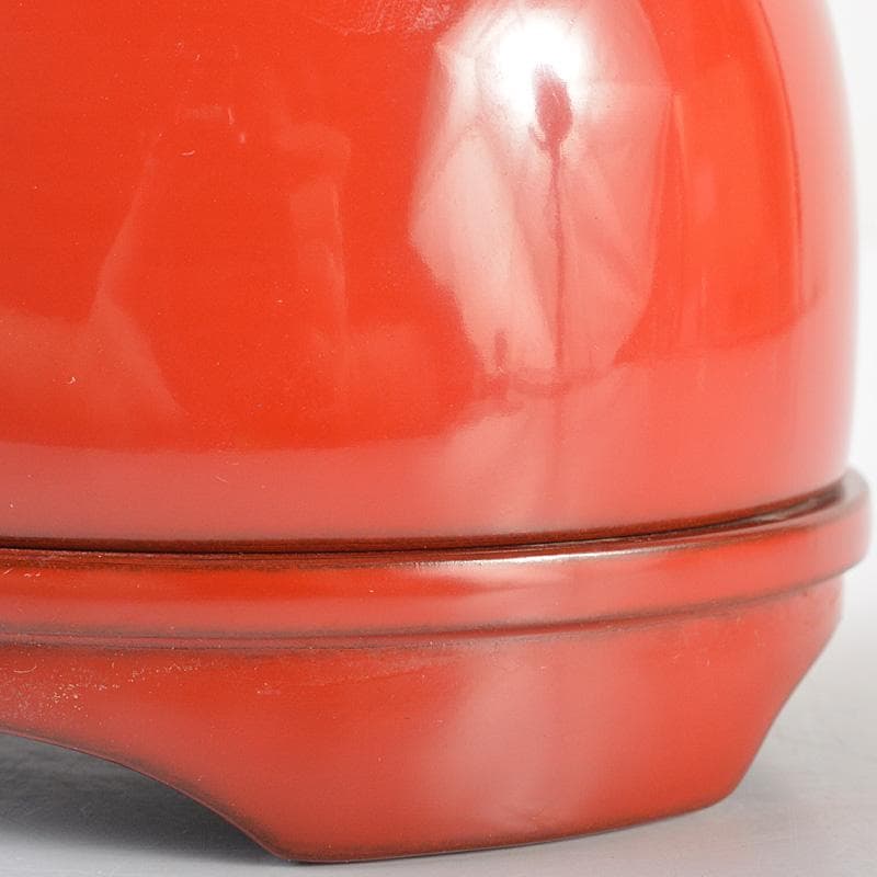 茶道具　朱塗　花蒔絵　香合　書付箱　M　R6923