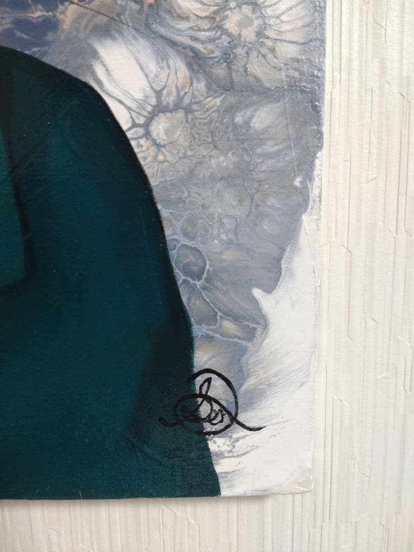 猫の油絵【猫伯爵】1点物の原画/作者サイン入り/F8号キャンバス