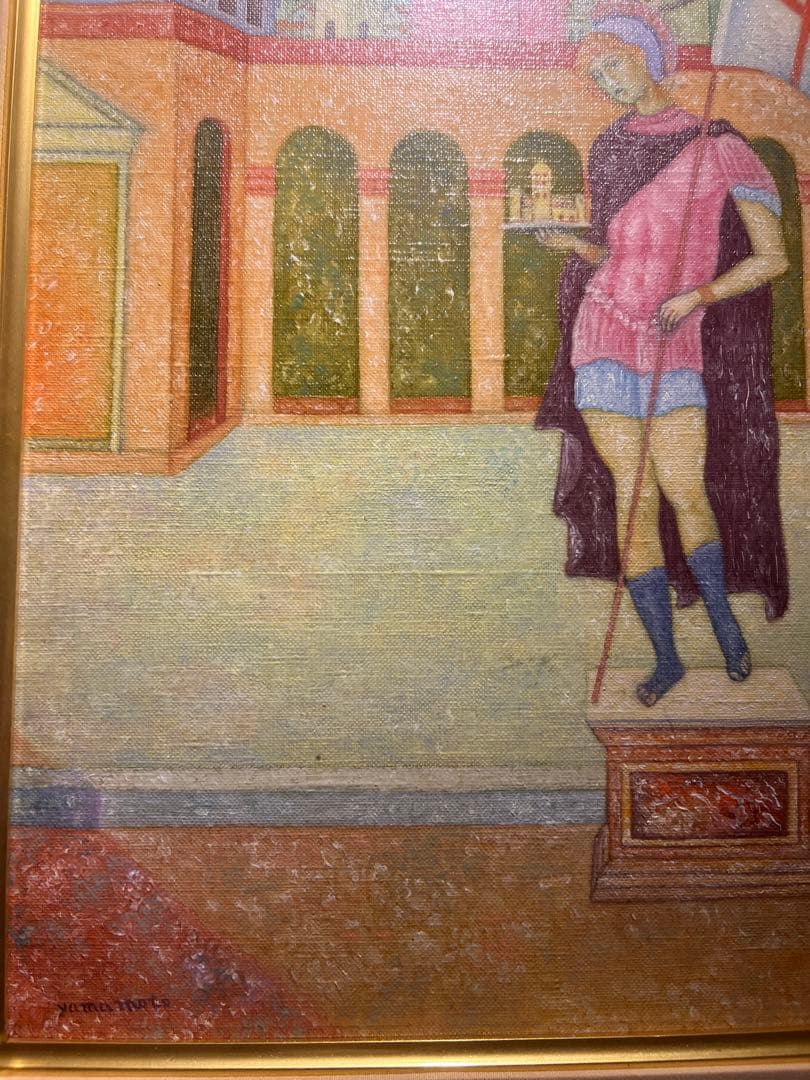 宗教画 肉筆油彩画