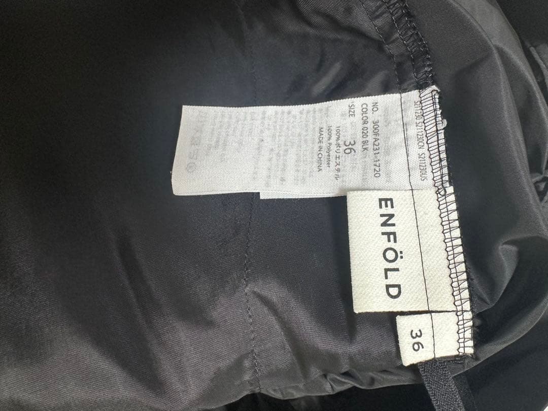 ENFOLD CUFF-HEME DHARMA SKIRT ブラック