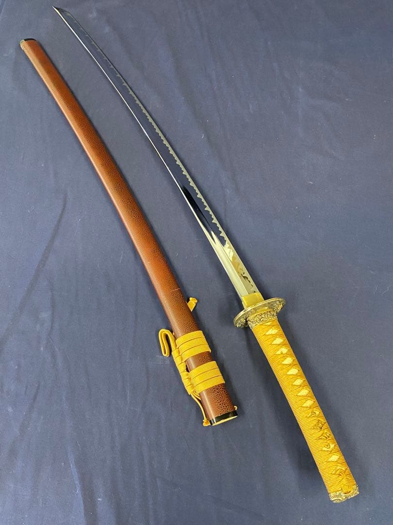 模造刀　模擬刀　武具　1本　龍鍔　刀袋付き