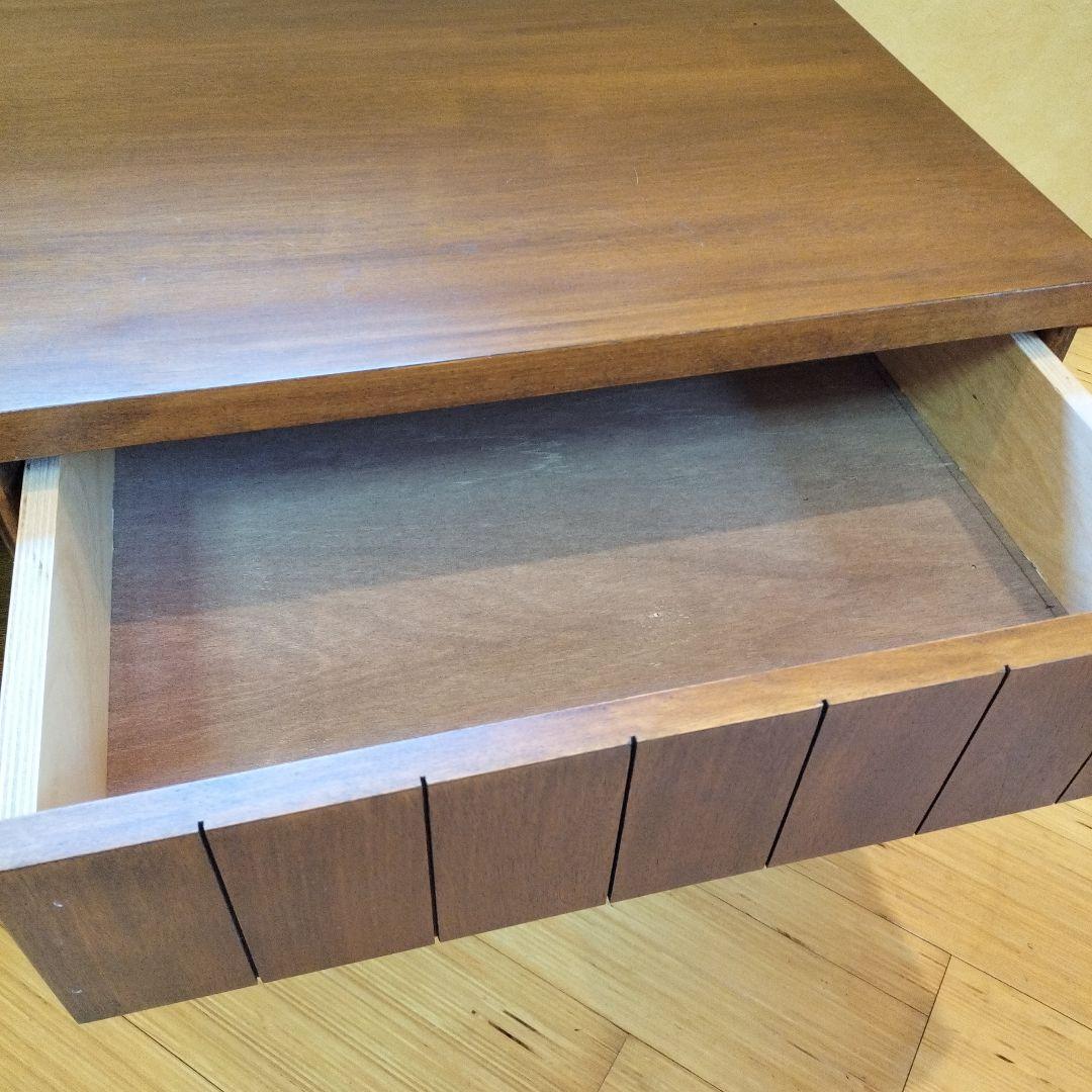 チーク 一点物 木製テレビボード 引き出し付き