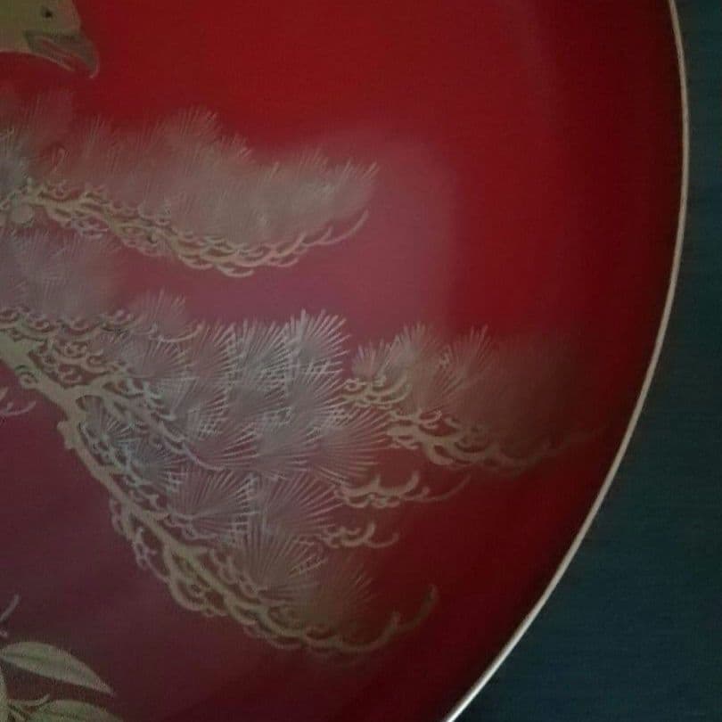 漆工芸　朱漆　金蒔絵　木盃⑦　江戸から明治時代　七組盃のひとつ