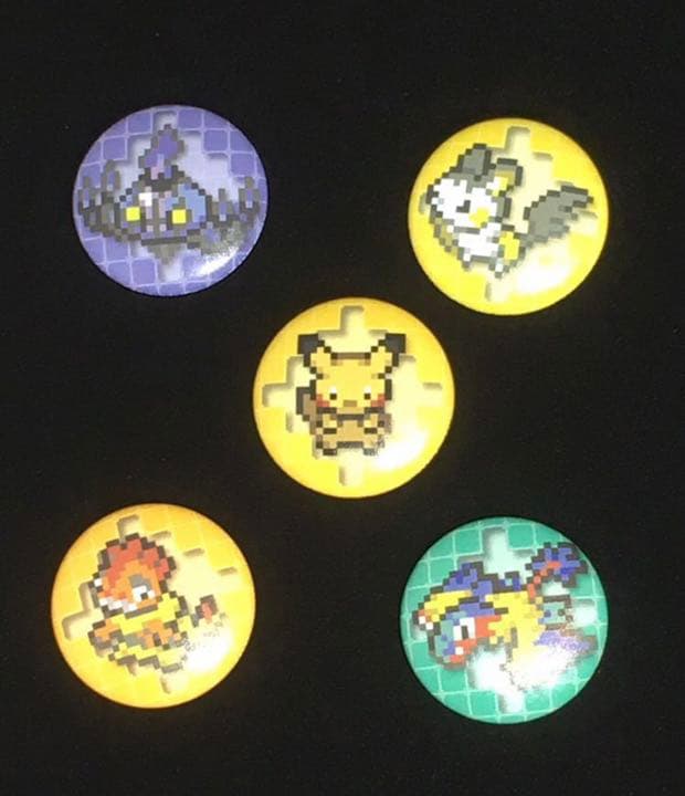 ポケモンセンター コレクタブル缶バッジ ブラック ホワイト ゲーム