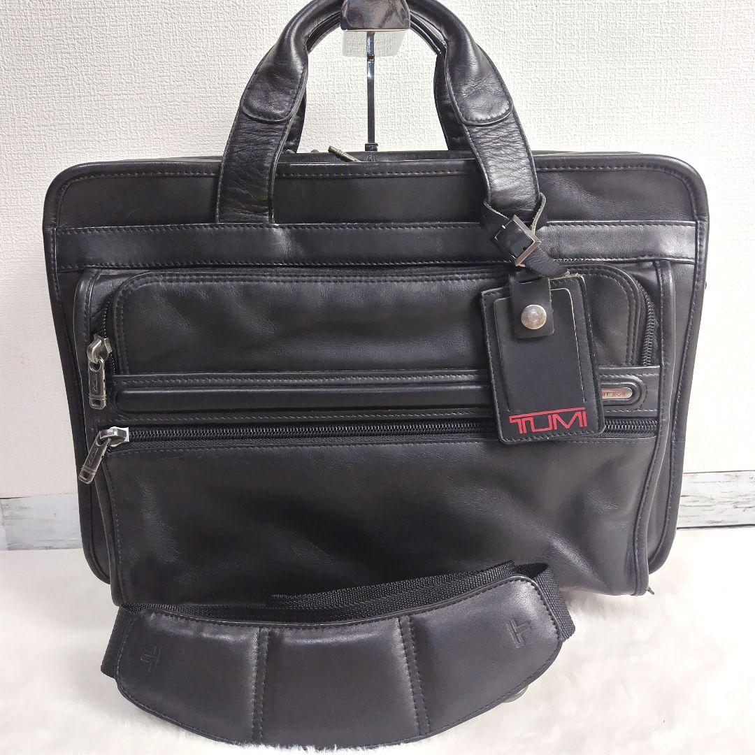✨美品✨TUMI トゥミ　ビジネスバッグ　ナパレザー　ブラック 96130D4