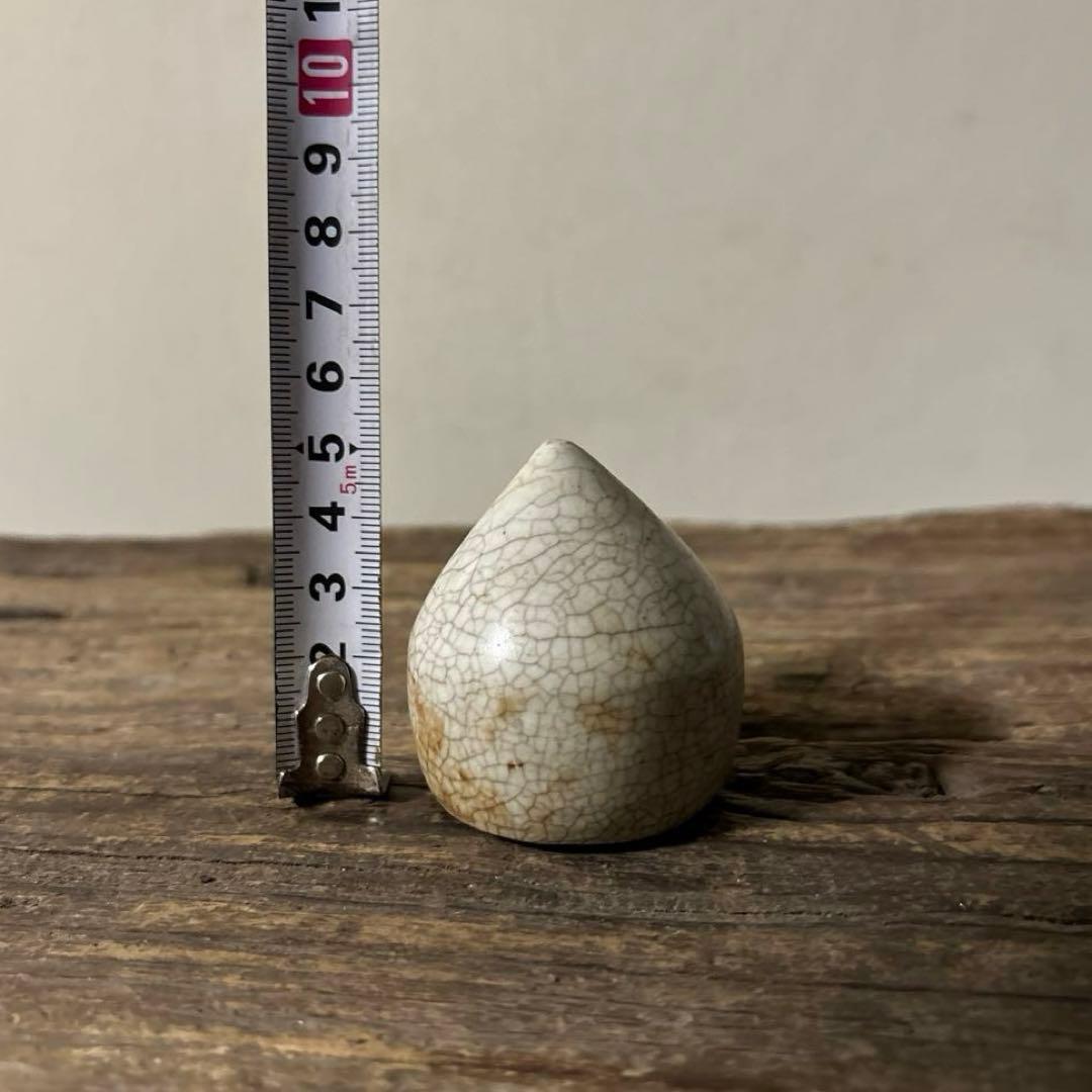 李朝白磁 明器 1点 宝珠 蓮峰 祭器 骨董アンティーク 検:白洲正子