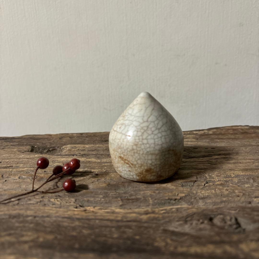 李朝白磁　明器　1点　宝珠 蓮峰　祭器　骨董アンティーク　検:白洲正子 李朝白磁 明器 1点 宝珠 蓮峰 祭器 骨董アンティーク 検:白洲正子