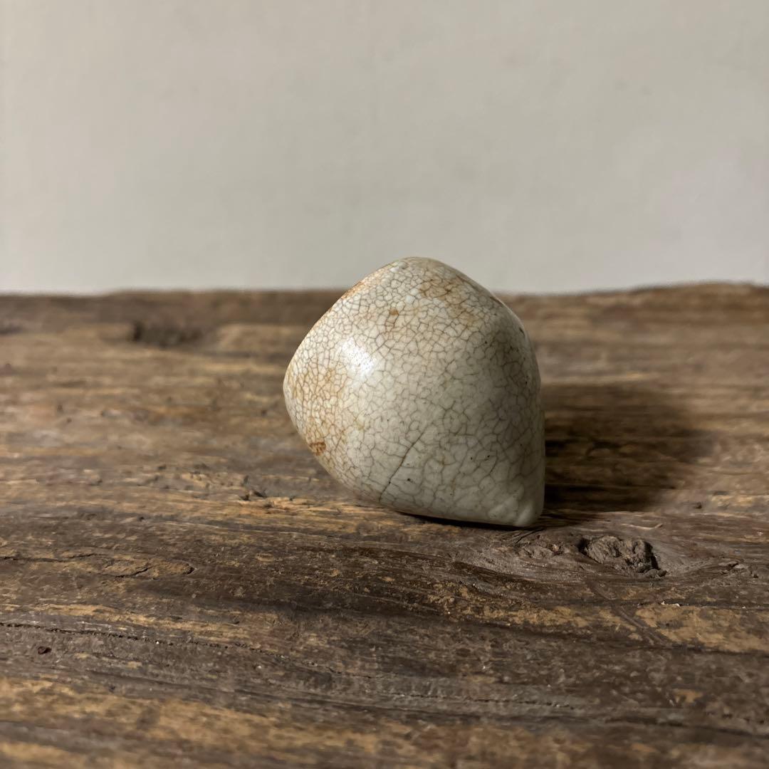 李朝白磁 明器 1点 宝珠 蓮峰 祭器 骨董アンティーク 検:白洲正子