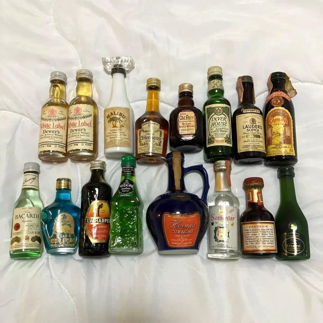 未開封】アンティーク 古酒 ミニボトル 16本 特級あり ミニチュア