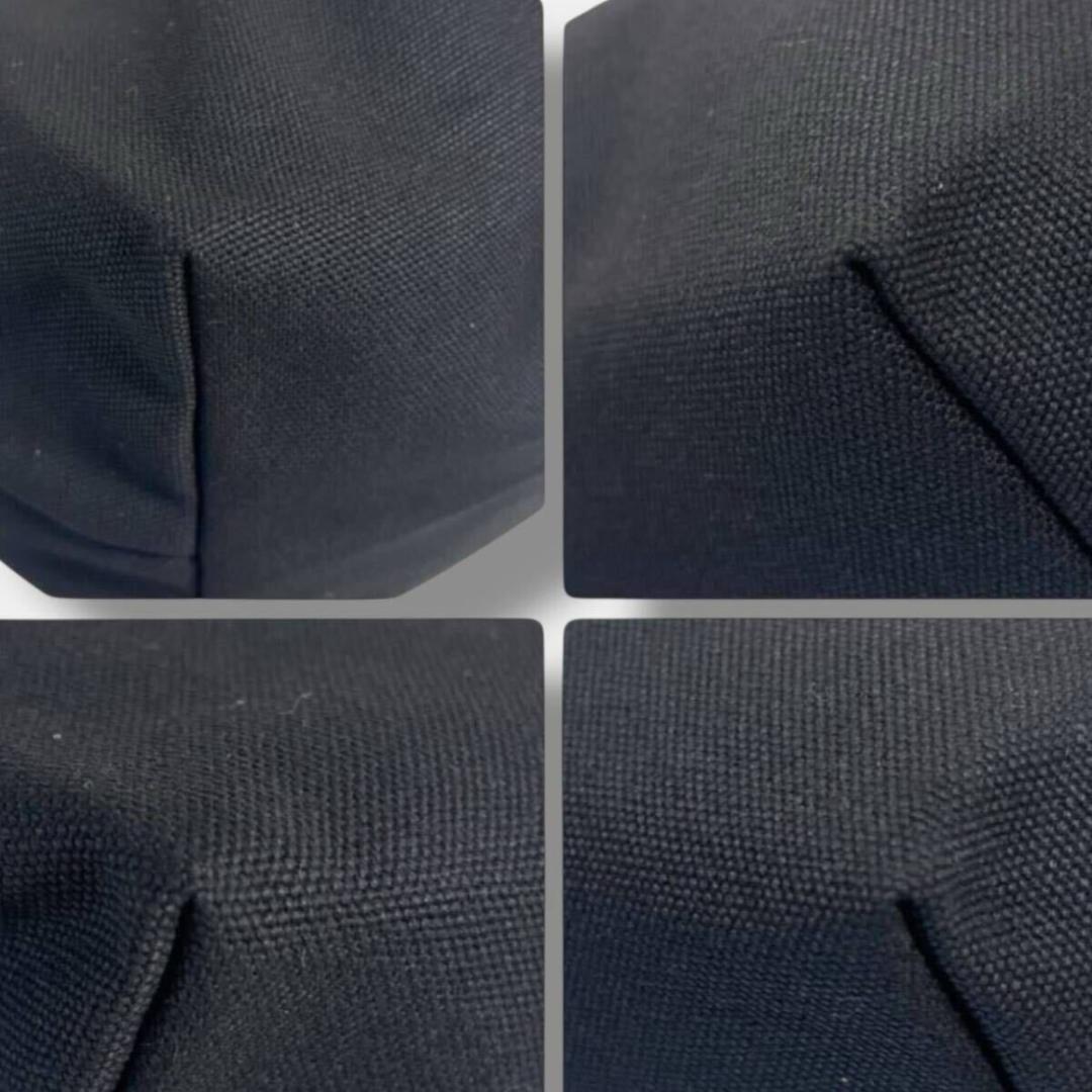 【新品】プラダ PRADA キャンバス トートバッグ ハンドバッグ ブラック