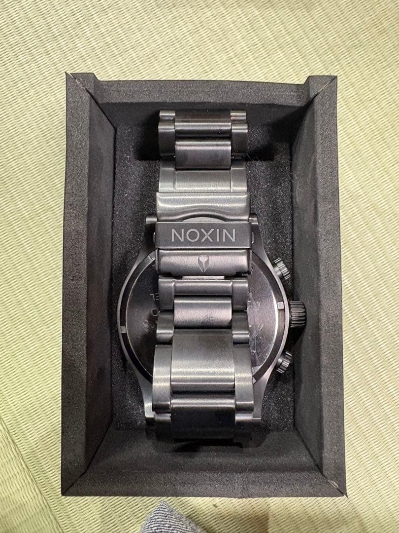 NIXON クロノグラフ 腕時計 オレンジ/ブラック