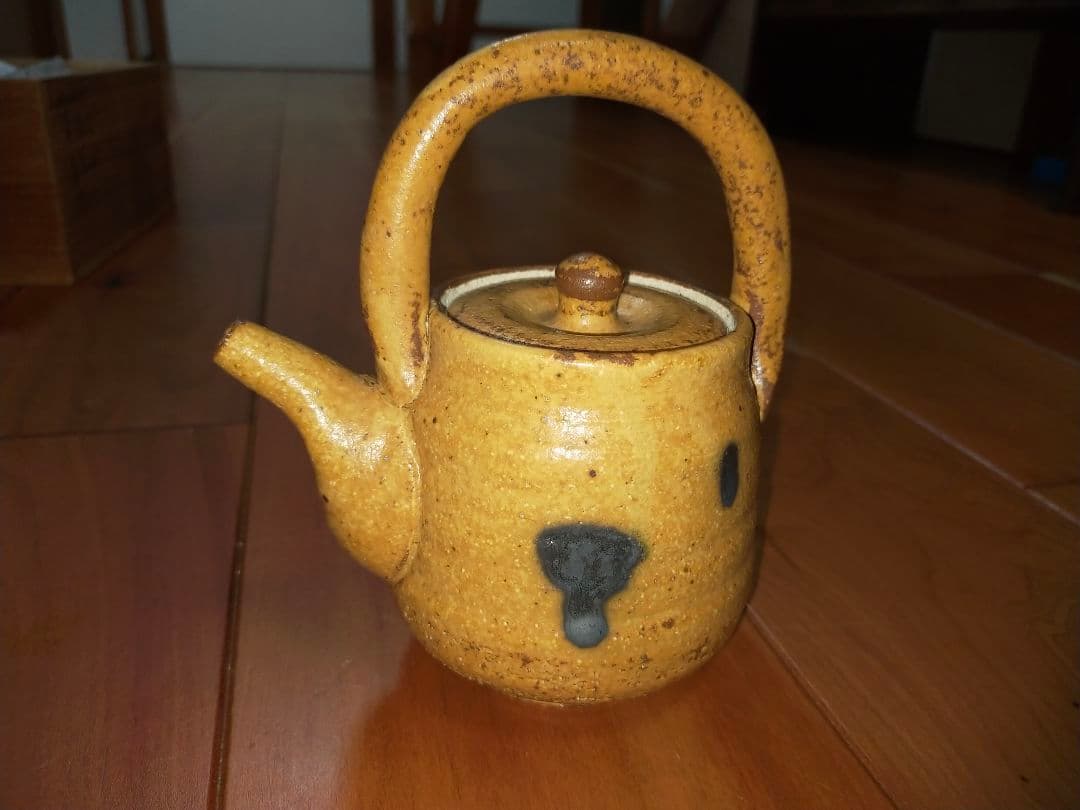 ♥値下げ！　加藤正也　黄瀬戸　急須　湯飲み　茶器揃え　共箱付き　湯呑み　骨董