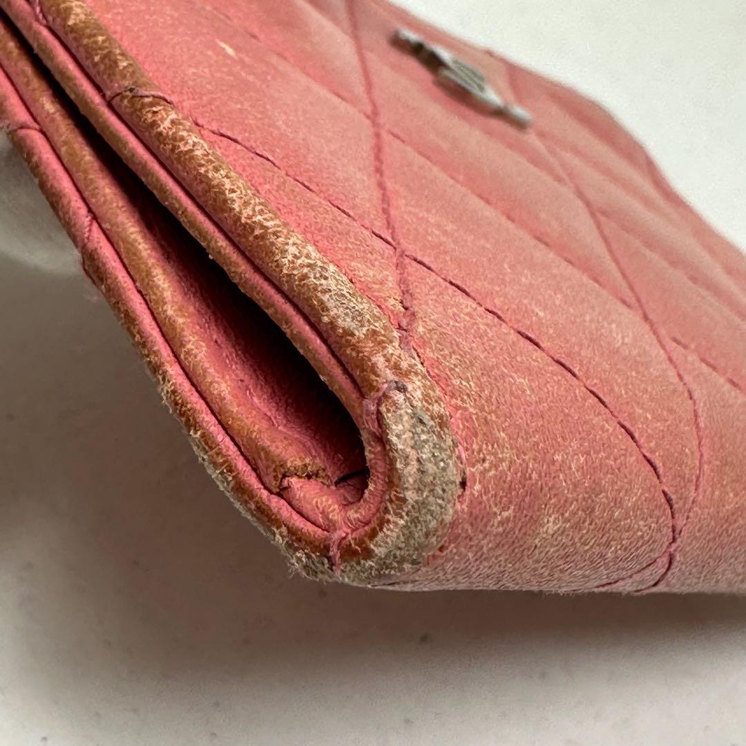 CHANEL シャネル ラムスキン ケース 小銭入れ ホルダー付き w8