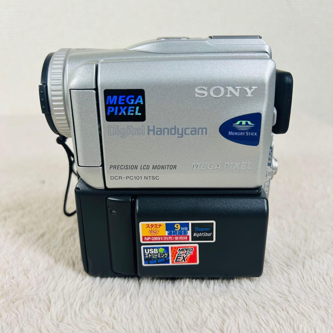 【美品】SONY DCR-PC101 デジタル ビデオカメラ 付属品あり