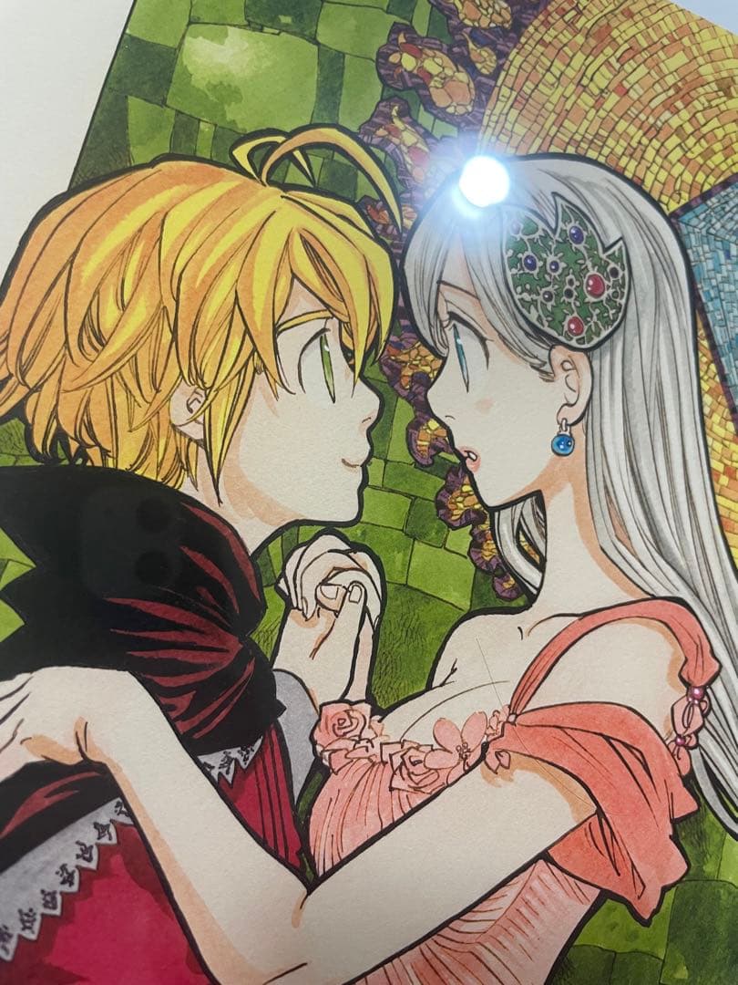 直筆サイン】七つの大罪 原画展 オリジナル 版画 複製原画 鈴木央 ペア