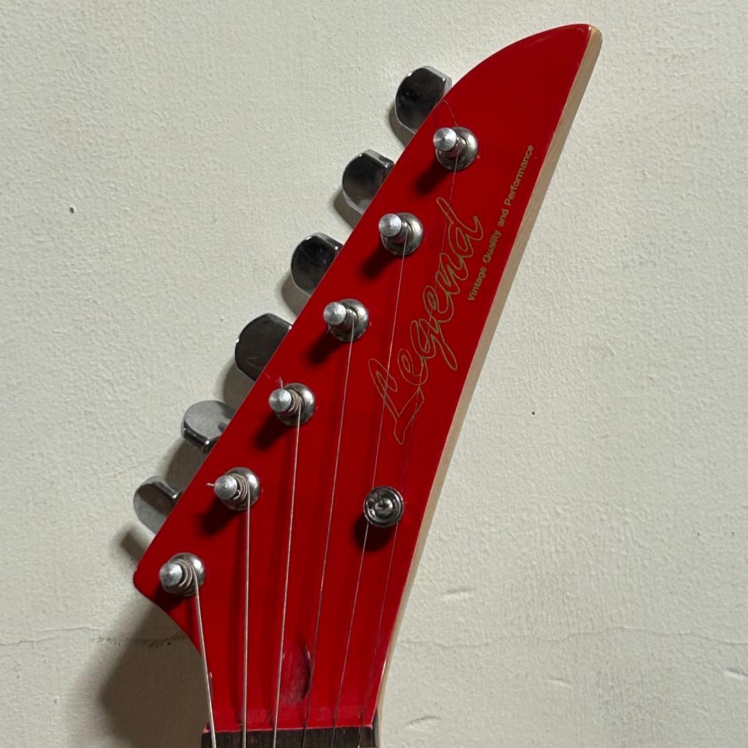 美品】Legend ストラトキャスター レッド エレキギター SSH