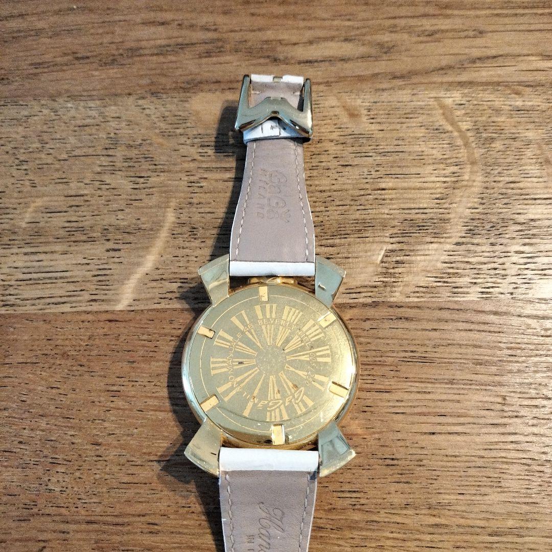 ガガミラノ マヌアーレ 白ベルト 箱付 C006107 ビバリーヒルズ