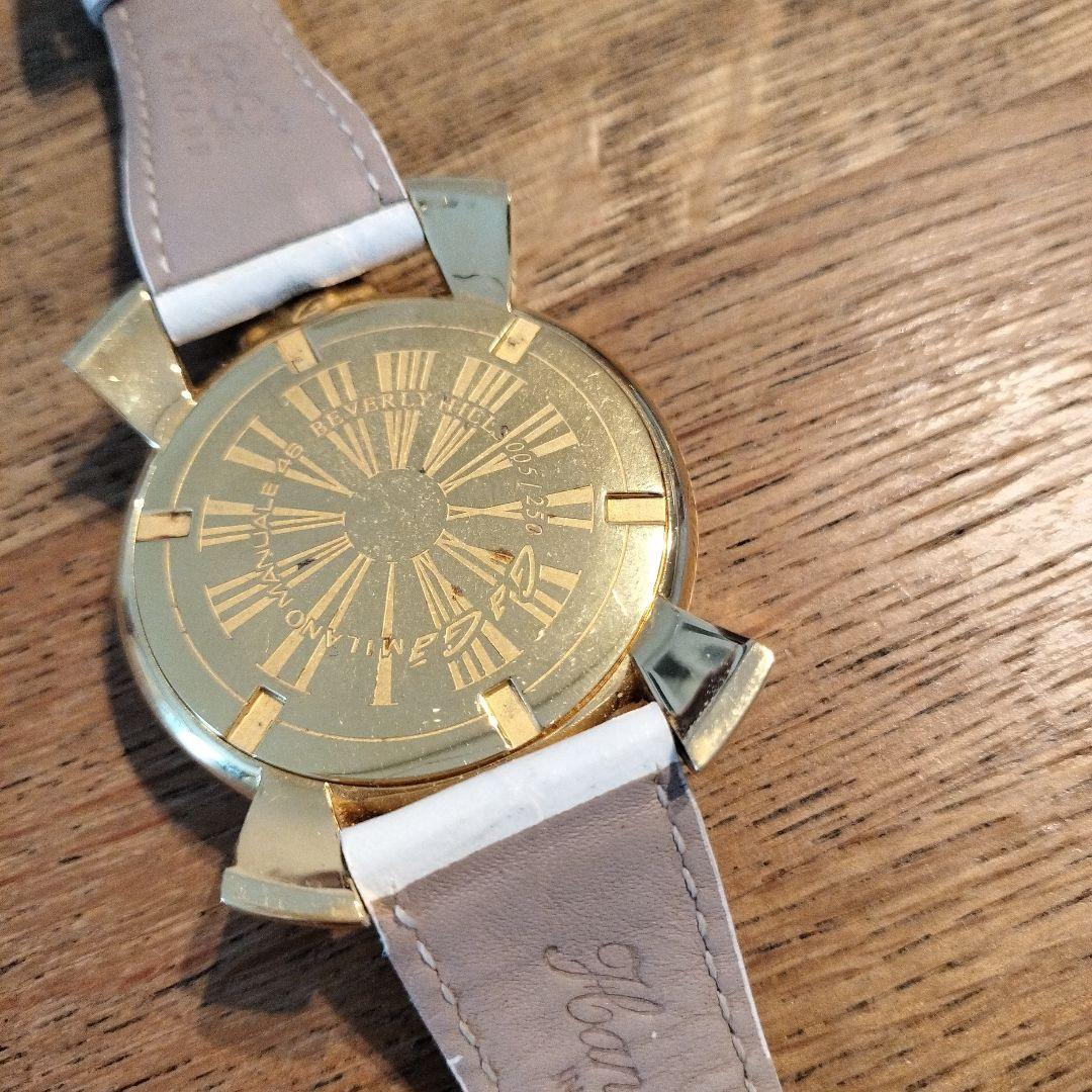 ガガミラノ マヌアーレ 白ベルト 箱付 C006107 ビバリーヒルズ