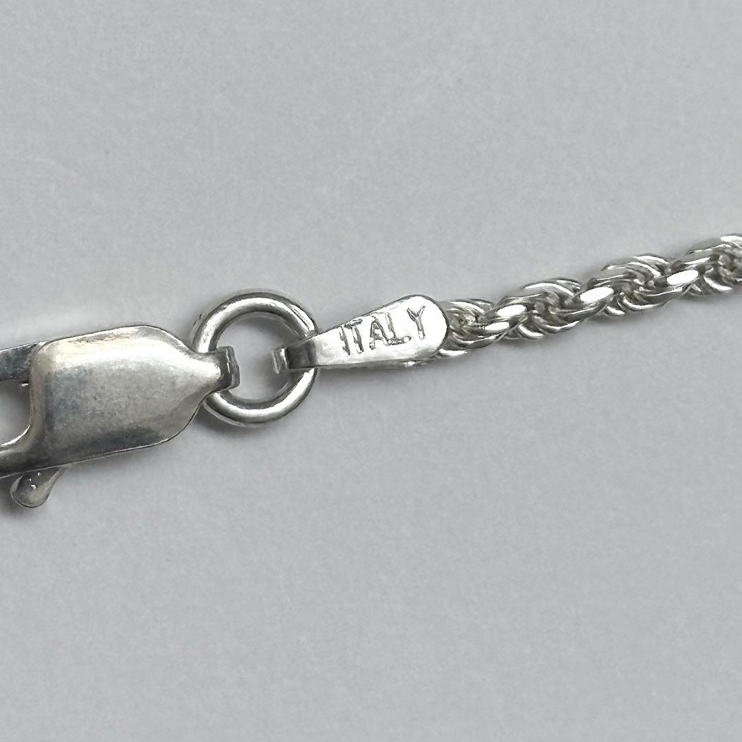 イタリア製 ヴィンテージ シルバー925 ツイストロープブレスレット