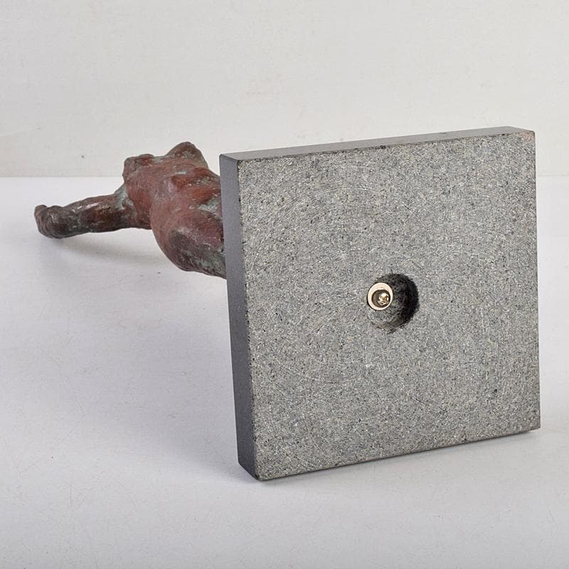 ブロンズ　山脇正邦作　「創造」　裸婦像　高さ約31㎝　共箱　D　R9123B