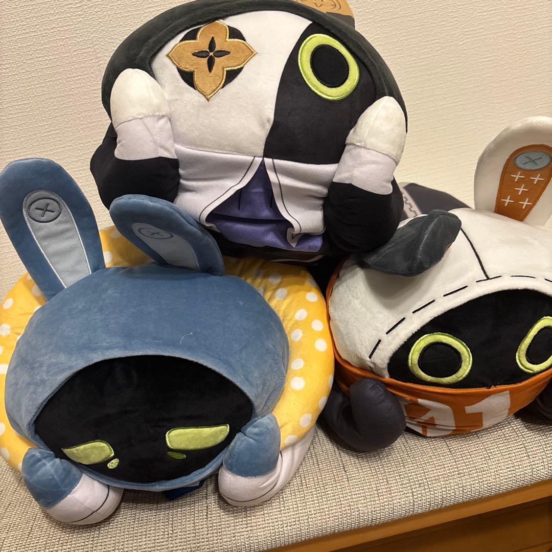 GIGO限定 ゼンゼロ ボンプ 寝そべりぬいぐるみ 3種 コンプセット