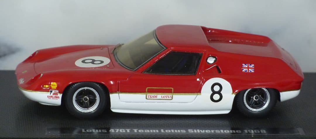 1/43エブロ ロータス 47GT ヨーロッパレーシングver.シルバーストーン