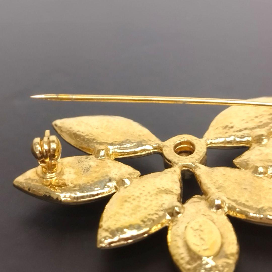 美品/希少】イヴサンローラン ブローチ カラーストーン ヴィンテージ