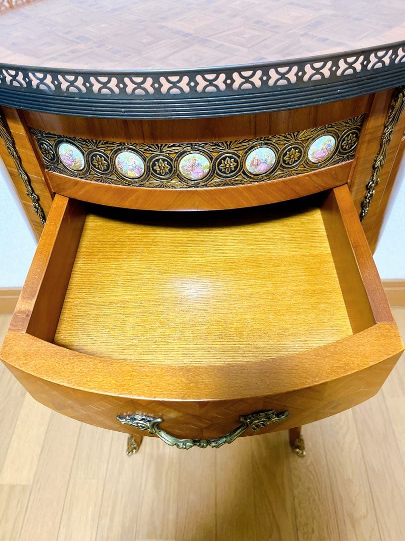 最高級 スペイン家具 マリネール コンソールチェスト 寄木細工