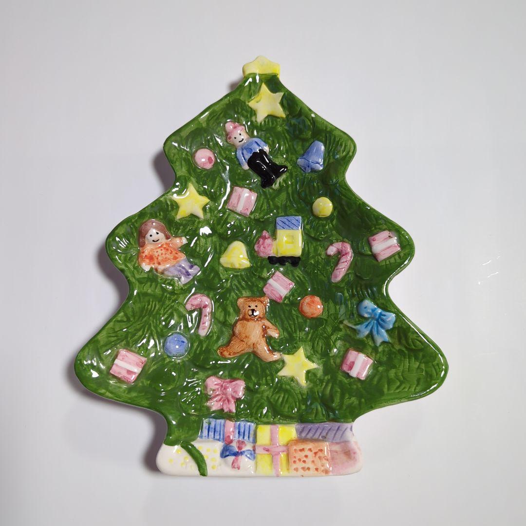 クリスマスツリー プレート ガラス皿 - メルカリ