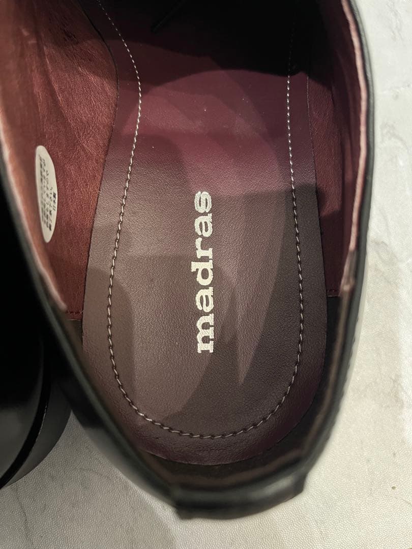 madras マドラス ストレートチップ 内羽根 27.5cm 黒　未使用品