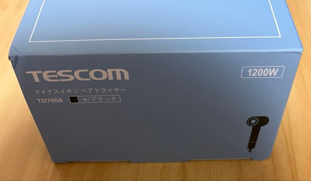TESCOM マイナスイオンヘアドライヤー　TD760A