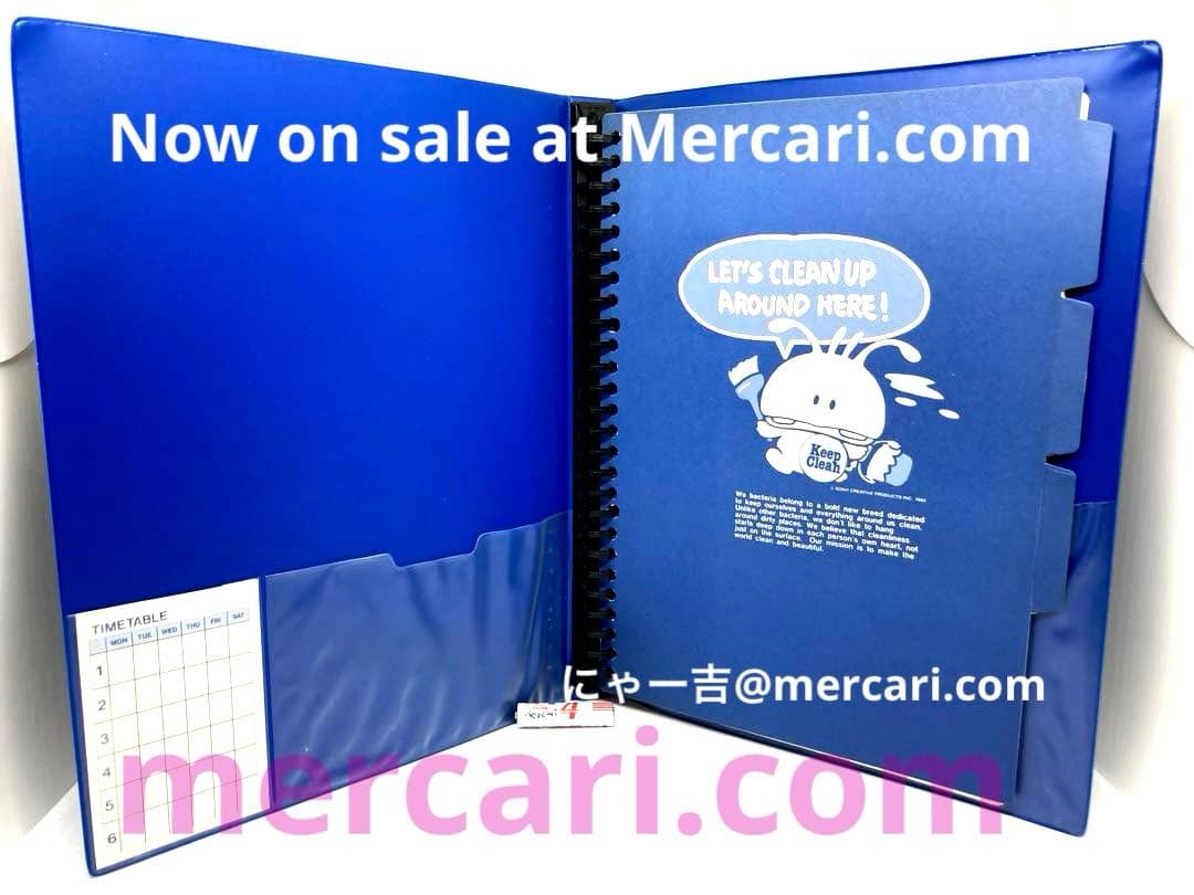 昭和レトロ】当時物 未使用 BAIKIN-KUN バインダー バイキンくん