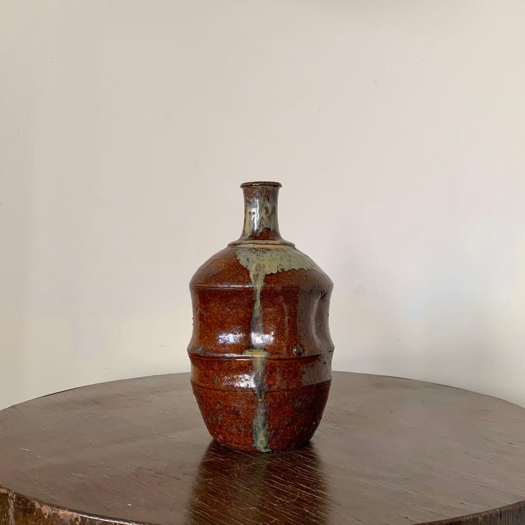 高取焼 小石原焼 上野焼 竹節瓶 油瓶 古美術 古道具 アンティーク 高取焼 小石原焼 上野焼 竹節瓶 油瓶 古美術 古道具 アンティーク