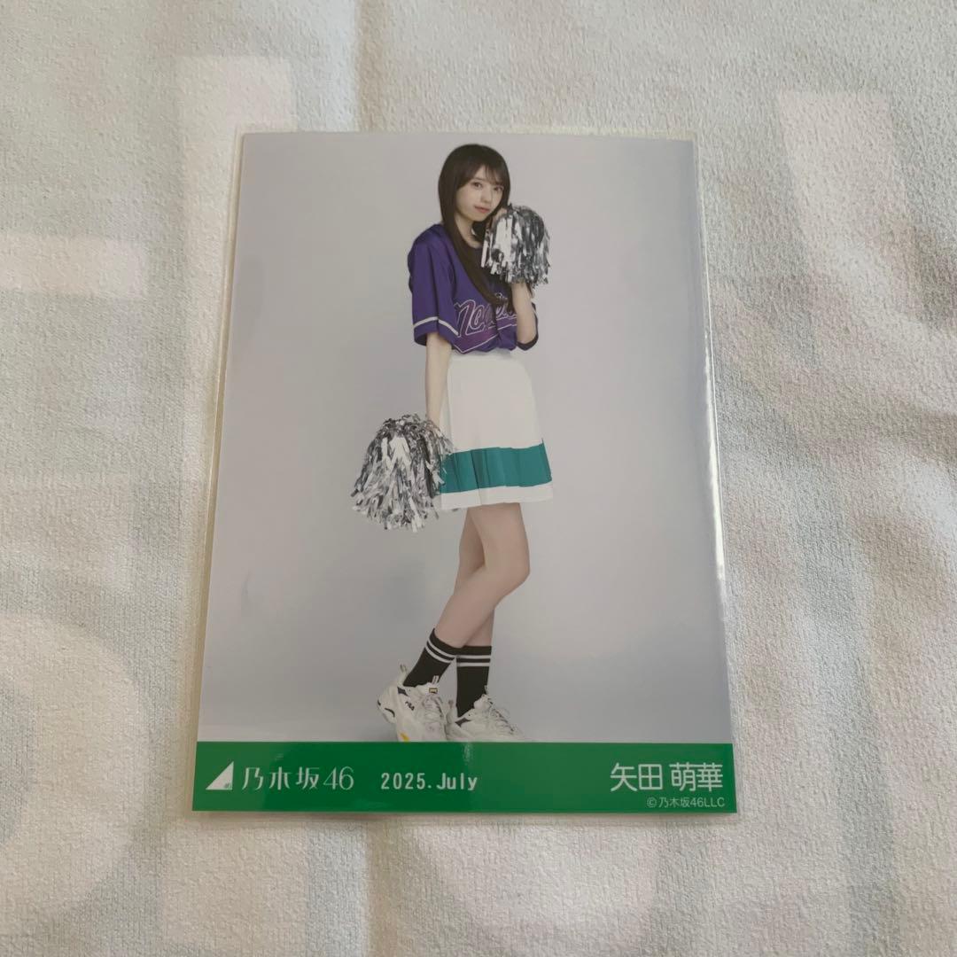 乃木坂46 生写真ベースボールTシャツ 矢田萌華ヒキサイン入り