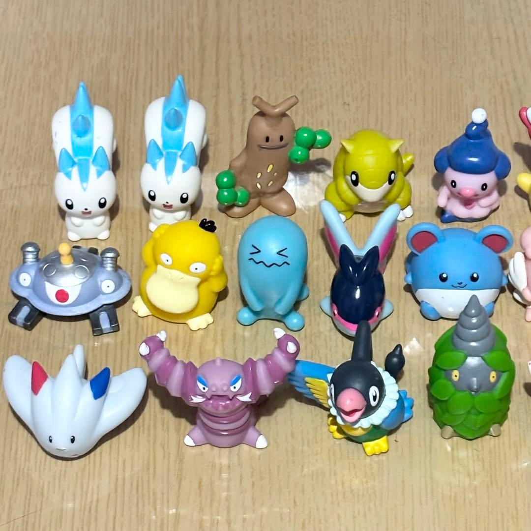 ポケモン】 指人形 モンコレ 110体 まとめ売り 初期 クリア フィギュア